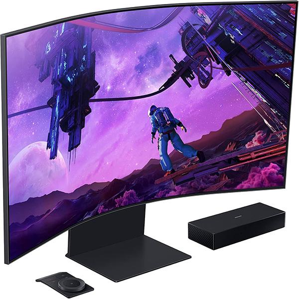 SAMSUNG 55" inch Odyssey Ark 4K UHD 165Hz Curved Quantum Mini LED Gaming Monitor