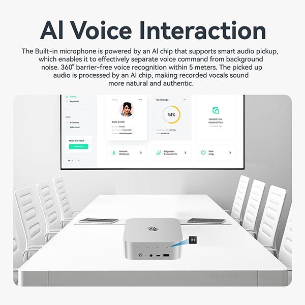 Beelink SER9 Pro Mini Desktop PC with AMD Ryzen AI 9 365 10C/20T - 32GB DDR5 1TB NVMe M.2 SSD, Triple Display Output, WiFi 6, USB4, Win-11 Mini Gaming Computer