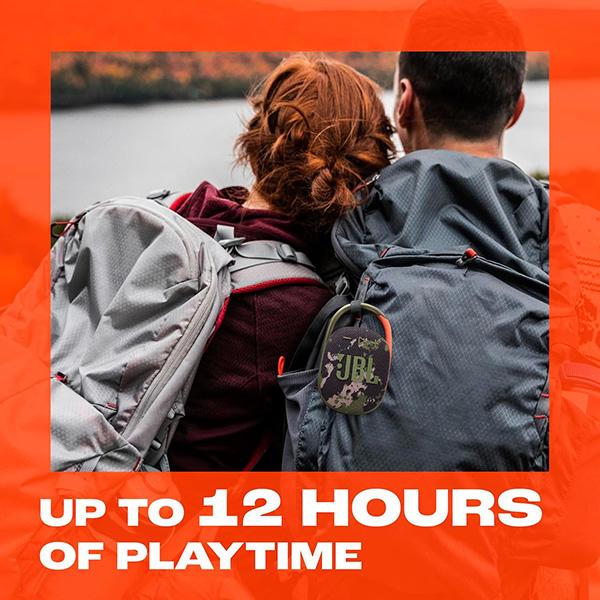 JBL Clip 5 Ultra-Portable Bluetooth Speaker -  Waterproof & Dustproof, Big Pro Sound with Punchy bass, Integrated Carabiner, Made in Part with Recycled Materials