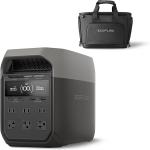 ECOFLOW DELTA 3 Portable Power Station - Full Charge in 43 Min, 1024Wh LiFePO4 Battery, 1800W AC for Home Backup Power, Camping & RVs