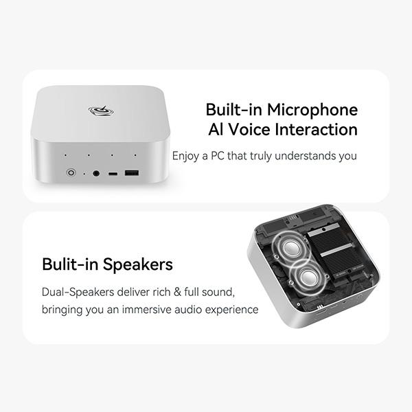 Beelink SER9 Pro Mini Desktop PC with AMD Ryzen AI 9 365 10C/20T - 32GB DDR5 1TB NVMe M.2 SSD, Triple Display Output, WiFi 6, USB4, Win-11 Mini Gaming Computer