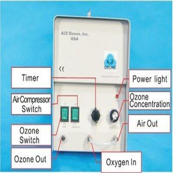 MP-8000 Ozone Generator Light-Duty Ozonator - For Water-use with Optional Oxygen Hookup, up to 8000 mg/hr, with Timer Function
