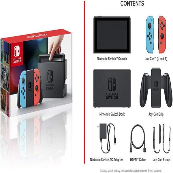 Nintendo Switch 32GB Console - Neon Red/Neon Blue Joy-Con (2020)