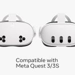 Meta Quest Compact Carrying Case - Works with Meta Quest 3/3S, Refreshed Compact Design, Fits Quest 3/3S, Active Straps