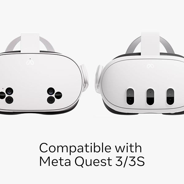Meta Quest Compact Carrying Case - Works with Meta Quest 3/3S, Refreshed Compact Design, Fits Quest 3/3S, Active Straps
