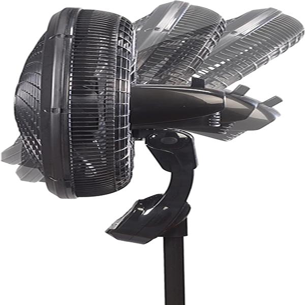 Lasko Oscillating Cyclone Pedestal Fan 1843 - Adjustable Height, Timer, Remote Control, 3 Speeds, for Bedroom, Living Room, Home Office, 18"