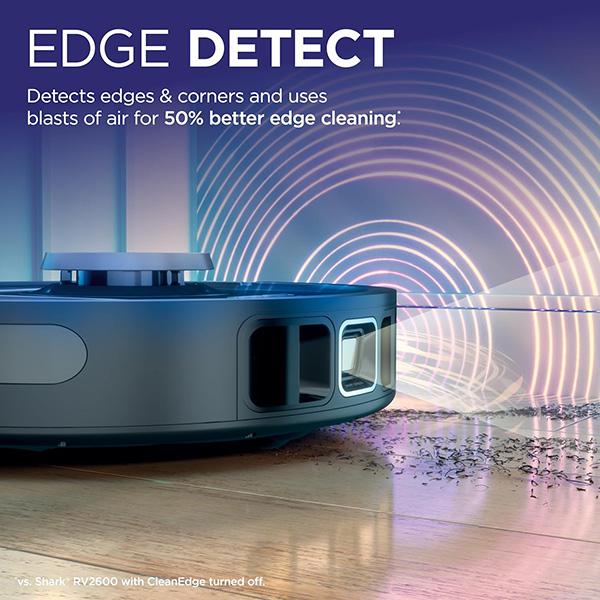 Shark PowerDetect Self-Empty Robot Vacuum with NeverStuck Technology (AV2820S) - Auto Deep-Clean Carpets & Hardfloors, 30 Day Capacity HEPA Bagless Base, WiFi