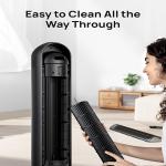 Dreo Tower Fan - 28dB Quiet Floor Fan, 90° Oscillating for Indoors with 4 Speeds, Black (DR-HTF007)