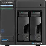 Asustor Lockerstor 2 Gen2 AS6702T Network Attached Storage - 2 Bay NAS, Quad-Core 2.0 GHz CPU, 4x M.2 NVMe slots (PCIe 3.0), Dual 2.5GbE, 4GB DDR4 RAM (10TB)