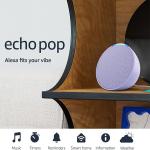 Amazon Echo Pop (1st Generation) - Our smallest Alexa speaker, Fits in any room