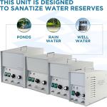 MP-8000 Ozone Generator Light-Duty Ozonator - For Water-use with Optional Oxygen Hookup, up to 8000 mg/hr, with Timer Function