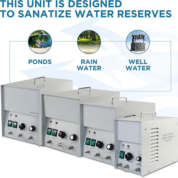 MP-8000 Ozone Generator Light-Duty Ozonator - For Water-use with Optional Oxygen Hookup, up to 8000 mg/hr, with Timer Function