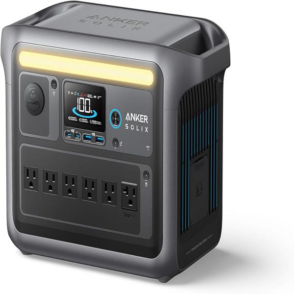 Anker SOLIX C1000 Portable Power Station, 1800W (Peak 2400W) - Full Charge in 58 Min, 1056wh LiFePO4 Battery for Home Backup