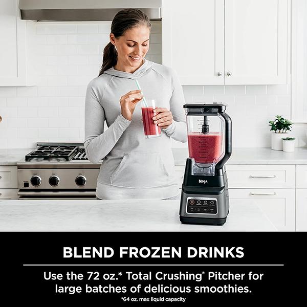 Ninja BN701 Professional Plus Blender - 1400 Peak Watts, 3 Functions for Smoothies, Frozen Drinks & Ice Cream, 72-oz. (Grey)