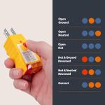 GAYA Grounding Outlet Tester Earthing for Grounding Products - Electric Outlet Testing Plug in, GFCI Test, Receptacle & Plug Testers, Circuit, Socket Power Check