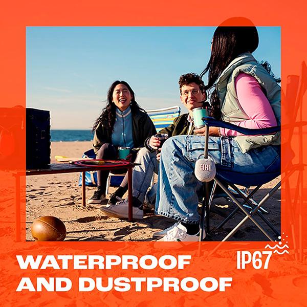 JBL Clip 5 Ultra-Portable Bluetooth Speaker -  Waterproof & Dustproof, Big Pro Sound with Punchy bass, Integrated Carabiner, Made in Part with Recycled Materials