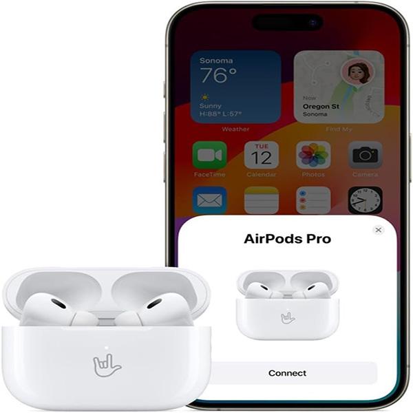 Apple AirPods Pro 2nd Generation with Wireless MagSafe Charging Case (USB-C) - with Apple 1 Year Limited Warranty (White)