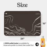 GAYA Grounding Earth Mat for Feet - For Sleep Improvement, Back Pain Relief, Muscle Relaxation & Stress, Ground for Desk, Bedding Pad (24''X16'')