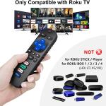 Replacement Remote Control Roku TV (Pack of 2) - Compatible for TCL Roku/Hisense Roku/Onn Roku/Philips Roku Smart TVs (Not for Roku Stick and Box)