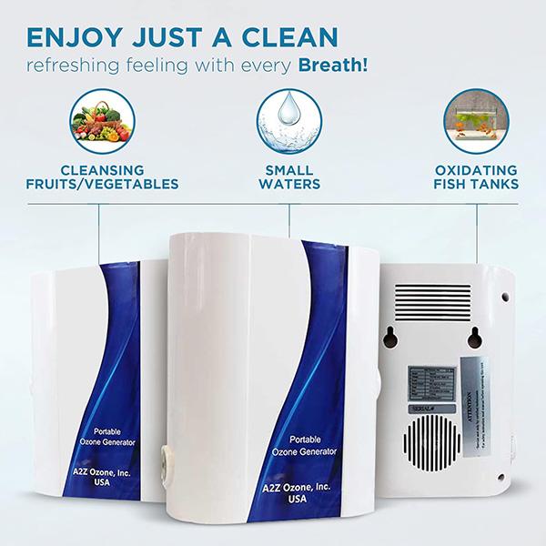 Aqua-8 Water Ozone Generator - Up to 800 mg/h, High-Capacity Ozone Machine, Home Ozone Generator for cleaning fruits, fish tanks, vegetables