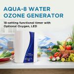 Aqua-8 Water Ozone Generator - Up to 800 mg/h, High-Capacity Ozone Machine, Home Ozone Generator for cleaning fruits, fish tanks, vegetables