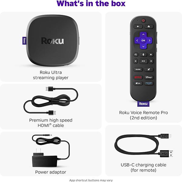 Roku Ultra Ultimate Streaming Player 2024 - 4K Streaming Device for TV with HDR10+, Dolby Vision & Atmos