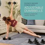 LifePro Adjustable Dumbbell Set – 5–25 lb Pair