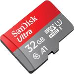 SanDisk 32GB Ultra microSDHC UHS-I Memory Card with Adapter - 120MB/s, C10, U1, Full HD, A1, Micro SD Card - SDSQUA4-032G-GN6MA