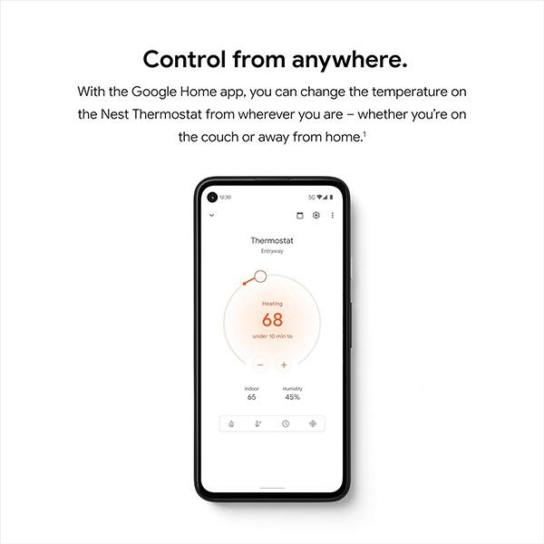 Google Nest Smart Thermostat for Home - Programmable Wifi Thermostat