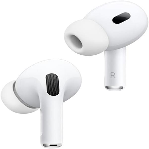 Apple AirPods Pro 2nd Generation with Wireless MagSafe Charging Case (USB-C) - with Apple 1 Year Limited Warranty (White)