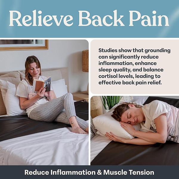 GAYA Grounding Mat For Bed - For Sleeping Improvement, Muscle Relaxation, Earthing Pad For Feet, Mats For Desk, & Earth Pads For Bedding