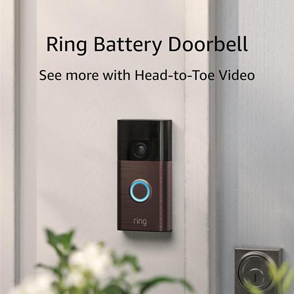 Ring Video Doorbell – 1080p HD video, improved motion detection, easy installation (2020 release)