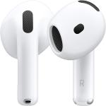 Apple AirPods 4 Wireless Earbuds - Bluetooth Headphones, with Active Noise Cancellation, Adaptive Audio, Transparency Mode, Personalized Spatial Audio, USB-C Charging Case (White)