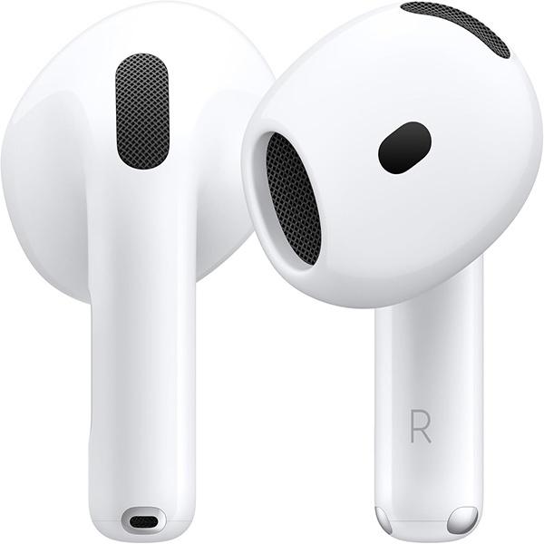 Apple AirPods 4 Wireless Earbuds - Bluetooth Headphones, with Active Noise Cancellation, Adaptive Audio, Transparency Mode, Personalized Spatial Audio, USB-C Charging Case (White)