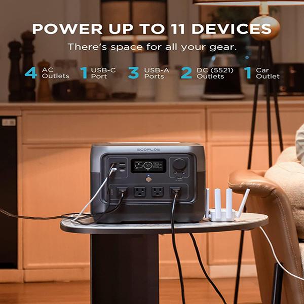 ECOFLOW Portable Power Station RIVER 2 Pro - 768Wh LiFePO4 Battery, 70 Min Fast Charging, AC Outlets