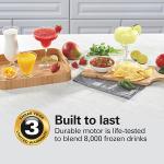 Hamilton Beach Wave Crusher Blender (54220) - For Smoothies, 40oz Glass Jar & 14 Functions, 700watts, Stainless Steel, Black