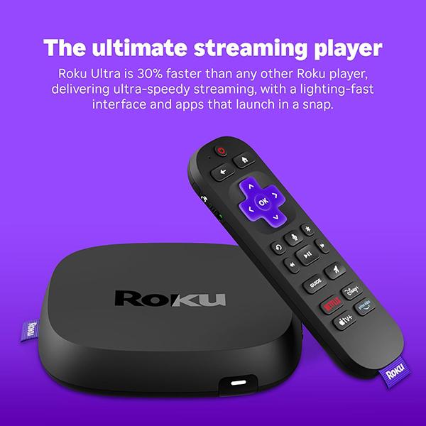 Roku Ultra Ultimate Streaming Player 2024 - 4K Streaming Device for TV with HDR10+, Dolby Vision & Atmos