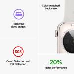 Apple Watch SE (2nd Gen) [GPS 40mm] Smartwatch - with Midnight Aluminum Case with Ink Sport Loop, Fitness & Sleep Trackers (Small/Medium)