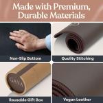 GAYA Grounding Earth Mat for Feet - For Sleep Improvement, Back Pain Relief, Muscle Relaxation & Stress, Ground for Desk, Bedding Pad (24''X16'')