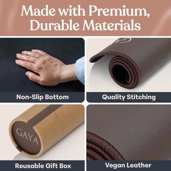 GAYA Grounding Earth Mat for Feet - For Sleep Improvement, Back Pain Relief, Muscle Relaxation & Stress, Ground for Desk, Bedding Pad (24''X16'')