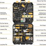 DEKOPRO 228 Piece Socket Wrench Auto Repair Tool Combination Package - Mixed Tool Set, Hand Tool Kit with Plastic Toolbox Storage Case