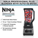Ninja BN701 Professional Plus Blender - 1400 Peak Watts, 3 Functions for Smoothies, Frozen Drinks & Ice Cream, 72-oz. (Grey)
