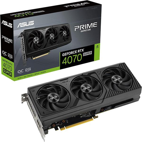 ASUS SFF-Ready Prime GeForce RTX 4070 Super OC Edition 12GB GDDR6X Graphics Card - PCIe® 4.0, DLSS 3, HDMI 2.1a, DisplayPort™ 1.4a