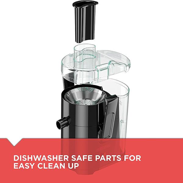 BLACK+DECKER 400-Watt Fruit & Vegetable Juice Extractor (JE2400BD) - Black