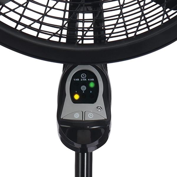 Lasko Oscillating Cyclone Pedestal Fan 1843 - Adjustable Height, Timer, Remote Control, 3 Speeds, for Bedroom, Living Room, Home Office, 18"