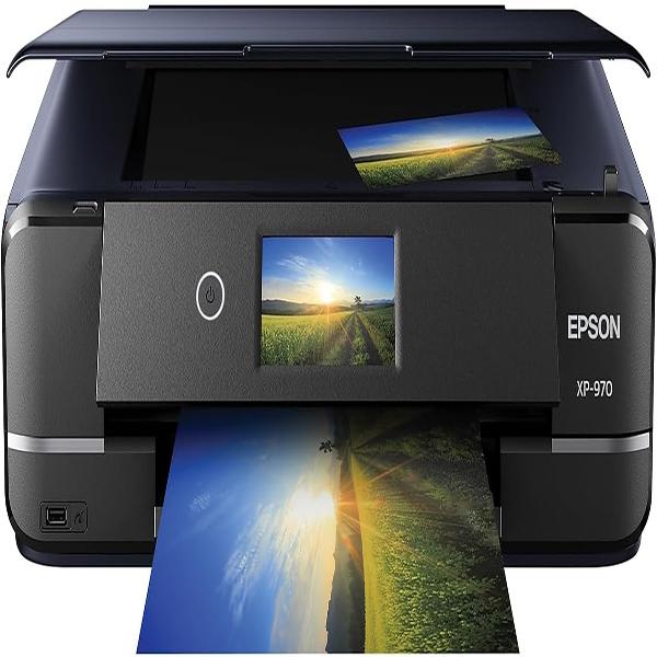 Epson Expression Photo XP-970 Wireless Color Printer - with Scanner and Copier, Black