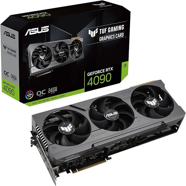 ASUS TUF GeForce RTX® 4090 OC Edition Gaming Graphics Card - PCIe 4.0, 24GB GDDR6X, HDMI 2.1a, DisplayPort 1.4a