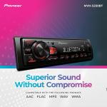 Pioneer MVH-S230BT Bluetooth Car Stereo with USB Inputs - Smartphone Connectivity, Hands-Free Calling
