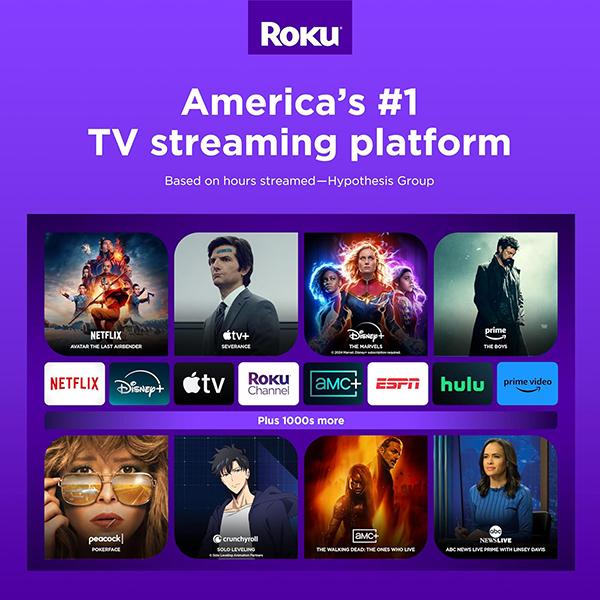 Roku Express Streaming Stick 4K - Roku Streaming Device 4K/HDR with Voice Remote, Free & Live TV