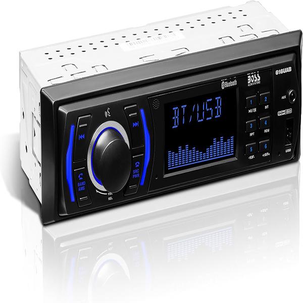 OSS Audio Systems 616UAB Car Stereo with Bluetooth - Single DIN, MP3, USB, Aux-in, AM/FM, No CD DVD Player